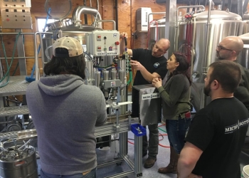 Bottling Demonstration for Fingerlakes NY Breweries and Wineries